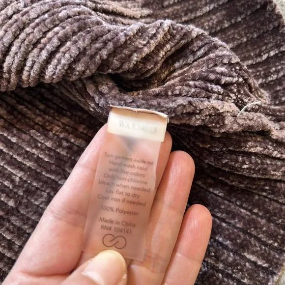 Calia Chenille Effortless Sweater Women's Large Brown Ribbed Carrie Underwood - Picture 10 of 12